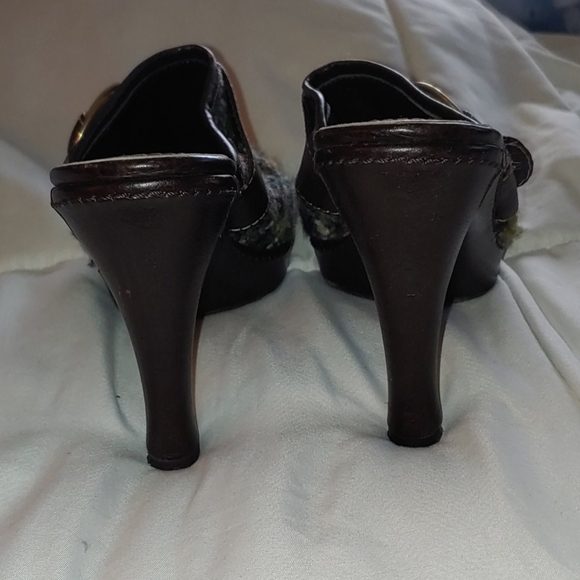 Coach Tweed Mules - Picture 4 of 5